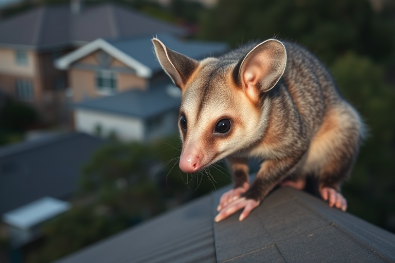 Possum in Healesville residential area